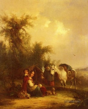 トレイルに沿って休憩する田園風景 ウィリアム・シェイアー・シニア Oil Paintings